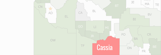 Cassia County Map