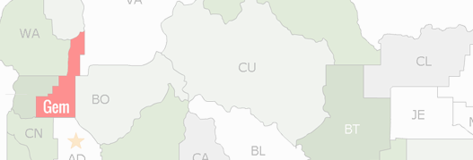 Gem County Map