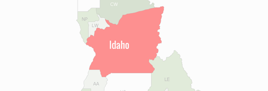 Idaho County Map