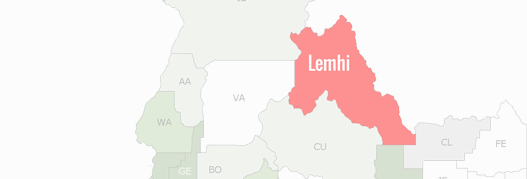 Lemhi County Map