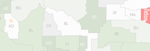 Teton County Map