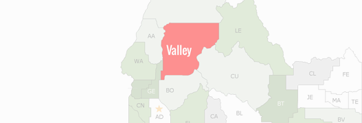 Valley County Map